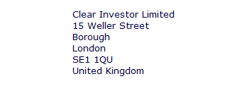 Contact Clear Investor